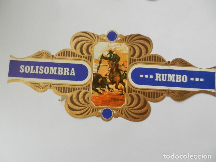 Bagues de cigare de collection: VITOLA SOLISOMBRA RUMBO - SERIE TAURINA EL TOREO A CABALLO N&ordm; 4 - CLAVANDO UN REJ&Oacute;N EN LO ALTO