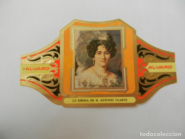 Vitolas de colecci&oacute;n: VITOLA ALVARO-SERIE CUADRO DE PINTORES ESPA&Ntilde;OLES-LA ESPOSA DE D. ANTONIO UGARTE-VICENTE L&Oacute;PEZ