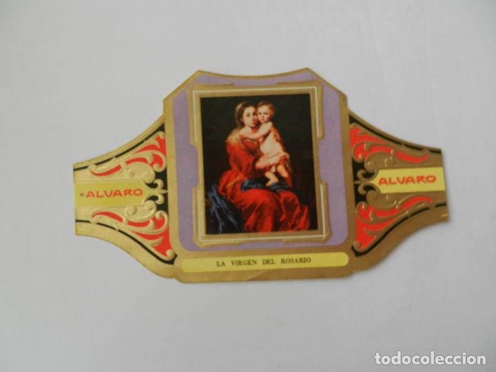 Vitolas de colecci&oacute;n: VITOLA ALVARO-SERIE CUADRO DE PINTORES ESPA&Ntilde;OLES-LA VIRGEN DEL ROSARIO- MURILLO.