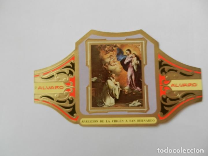 Vitolas de colecci&oacute;n: VITOLA ALVARO-SERIE CUADRO DE PINTORES ESPA&Ntilde;OLES-APARICI&Oacute;N DE LA VIRGEN A SAN BERNARDO- MURILLO