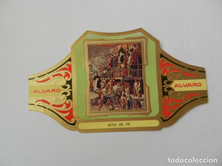 Vitolas de colecci&oacute;n: VITOLA ALVARO-SERIE CUADRO DE PINTORES ESPA&Ntilde;OLES-AUTO DE F&Eacute; - BERRUGUETE.
