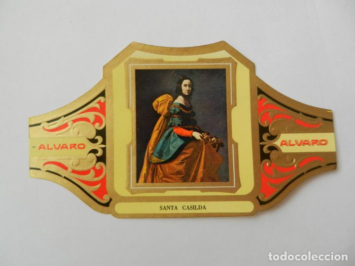 Vitolas de colecci&oacute;n: VITOLA ALVARO-SERIE CUADRO DE PINTORES ESPA&Ntilde;OLES-SANTA CASILDA - ZURBAR&Aacute;N.