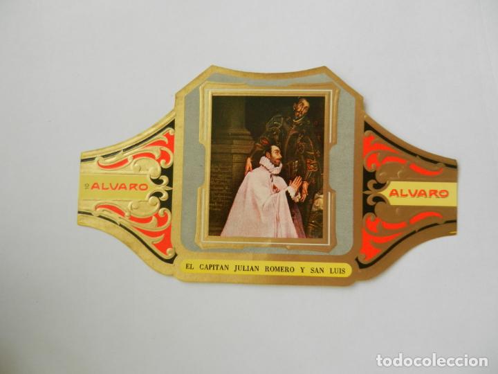 Vitolas de colecci&oacute;n: VITOLA ALVARO-SERIE CUADRO DE PINTORES ESPA&Ntilde;OLES-EL CAPIT&Aacute;N JULI&Aacute;N ROMERO Y SAN LUIS - EL GRECO.