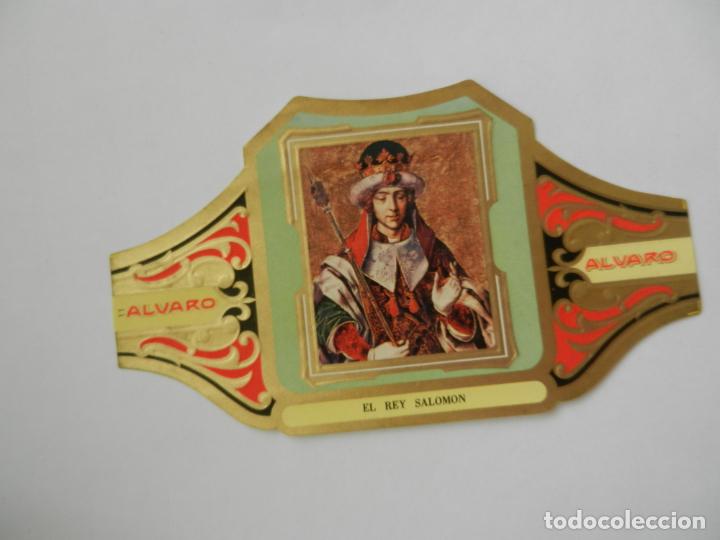 Vitolas de colecci&oacute;n: VITOLA ALVARO-SERIE CUADRO DE PINTORES ESPA&Ntilde;OLES-EL REY SALOM&Oacute;N - BERRUGUETE