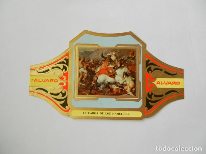 Vitolas de colecci&oacute;n: VITOLA ALVARO-SERIE CUADRO DE PINTORES ESPA&Ntilde;OLES-LA CARGA DE LOS MAMELUCOS - GOYA.