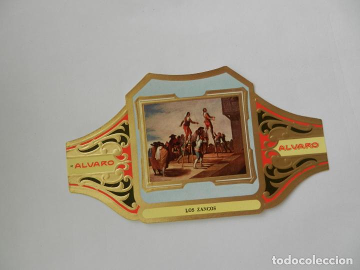 Vitolas de colecci&oacute;n: VITOLA ALVARO-SERIE CUADRO DE PINTORES ESPA&Ntilde;OLES-LOS ZANCOS - GOYA.