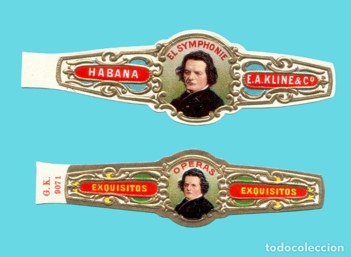 Vitolas de colecci&oacute;n: 2 VITOLAS ANTIGUAS - MARCA EL SYMPHONIE, DE E.A. KLINE & CO. - BEETHOVEN