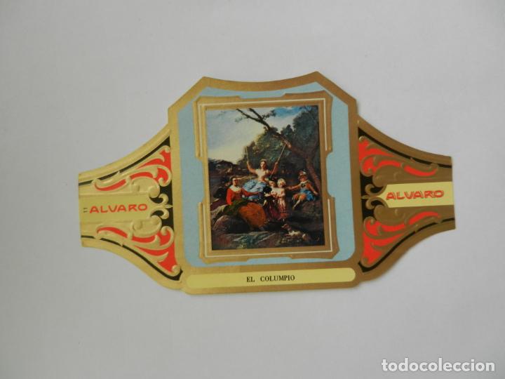 Vitolas de colecci&oacute;n: VITOLA ALVARO-SERIE CUADRO DE PINTORES ESPA&Ntilde;OLES- EL COLUMPIO  - GOYA.