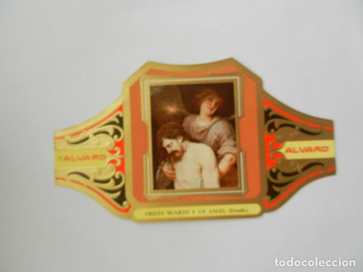 Vitolas de colecci&oacute;n: VITOLA ALVARO-SERIE CUADRO DE PINTORES ESPA&Ntilde;OLES- CRISTO MUERTO Y UN &Aacute;NGEL - ALONSO CANO.