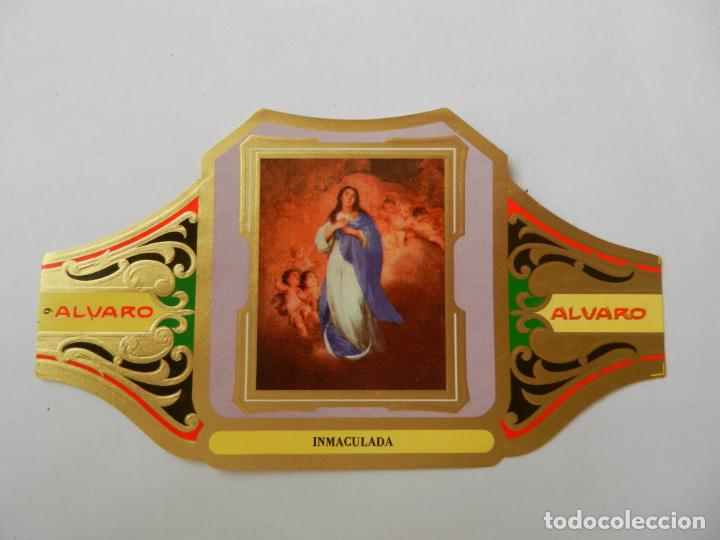 Vitolas de colecci&oacute;n: VITOLA ALVARO-SERIE CUADRO DE PINTORES ESPA&Ntilde;OLES- INMACULADA - MURILLO.