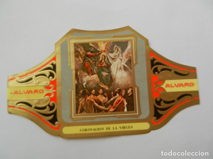 Vitolas de colecci&oacute;n: VITOLA ALVARO-SERIE CUADRO DE PINTORES ESPA&Ntilde;OLES- CORONACI&Oacute;N DE LA VIRGEN - EL GRECO.