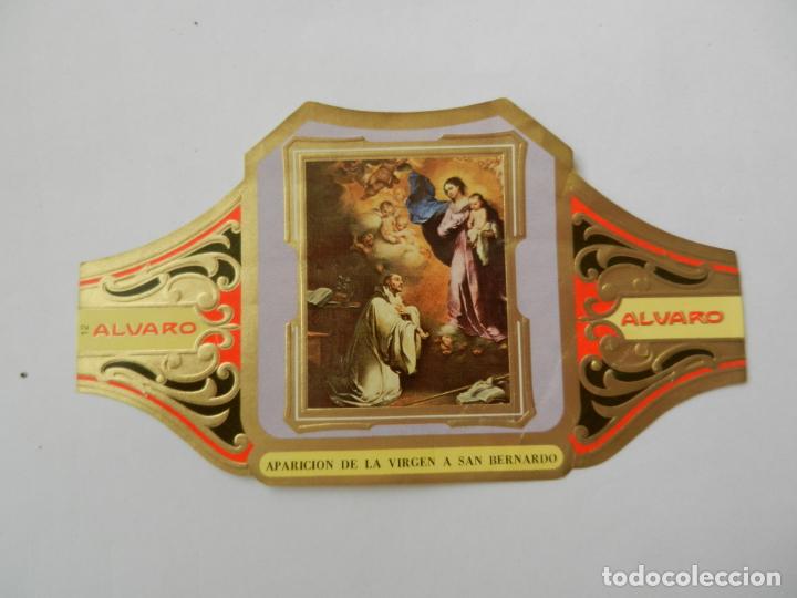 Vitolas de colecci&oacute;n: VITOLA ALVARO-SERIE CUADRO DE PINTORES ESPA&Ntilde;OLES- APARICI&Oacute;N DE LA VIRGEN A SAN BERNARDO - MURILLO