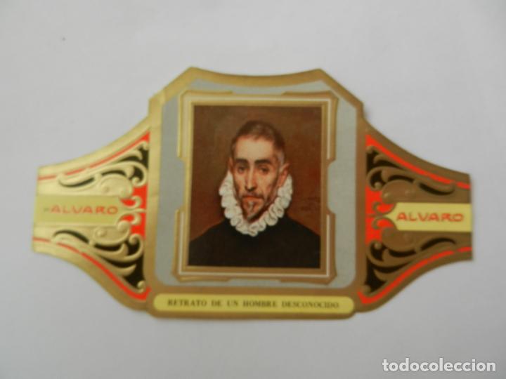 Vitolas de colecci&oacute;n: VITOLA ALVARO-SERIE CUADRO DE PINTORES ESPA&Ntilde;OLES- RETRATO DE UN HOMBRE DESCONOCIDO - EL GRECO