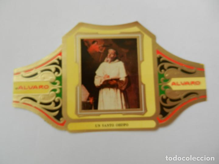 Vitolas de colecci&oacute;n: VITOLA ALVARO-SERIE CUADRO DE PINTORES ESPA&Ntilde;OLES- UN SANTO OBISPO - ZURBAR&Aacute;N .