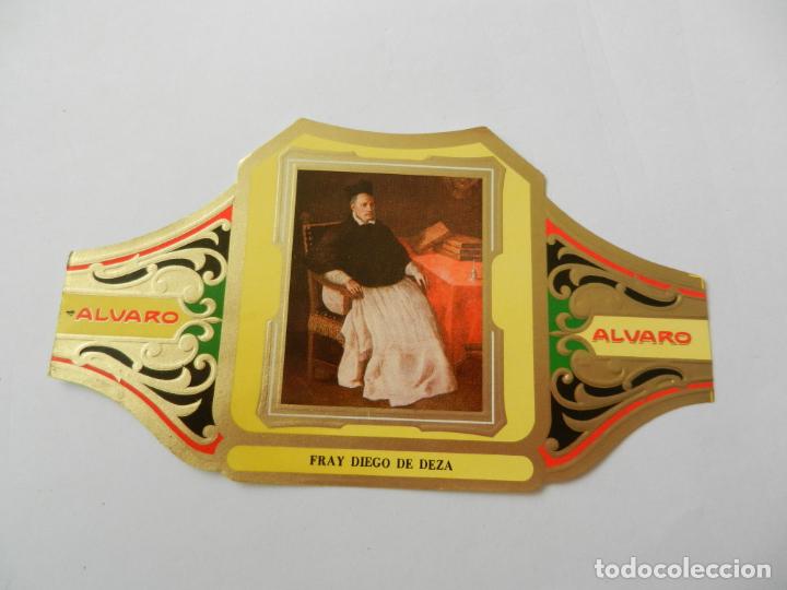 Vitolas de colecci&oacute;n: VITOLA ALVARO-SERIE CUADRO DE PINTORES ESPA&Ntilde;OLES- FRAY DIEGO DE DEZA  - ZURBAR&Aacute;N.