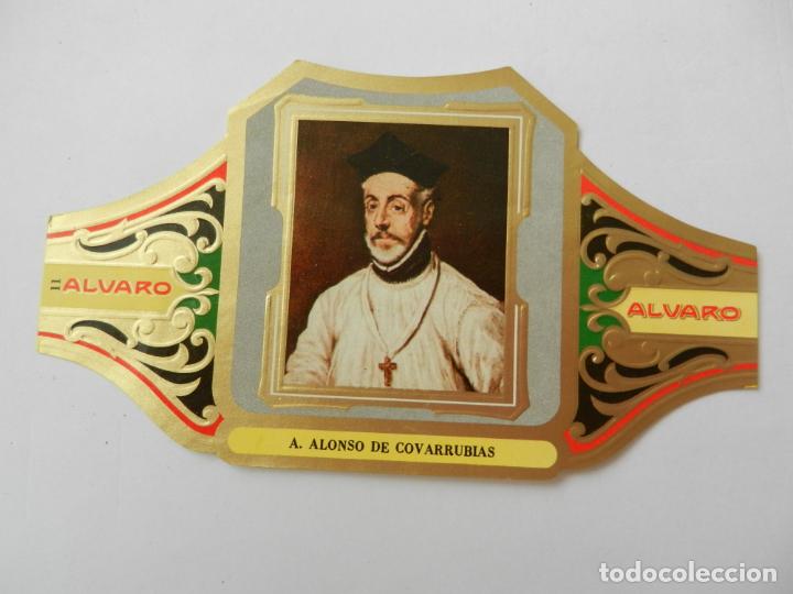 Vitolas de colecci&oacute;n: VITOLA ALVARO-SERIE CUADRO DE PINTORES ESPA&Ntilde;OLES- A. ALONSO DE COVARRUBIAS - EL GRECO.