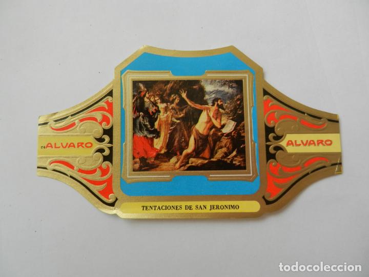 Vitolas de colecci&oacute;n: VITOLA ALVARO-SERIE CUADRO DE PINTORES ESPA&Ntilde;OLES-TENTACIONES DE SAN JER&Oacute;NIMO - VALDES LEAL.