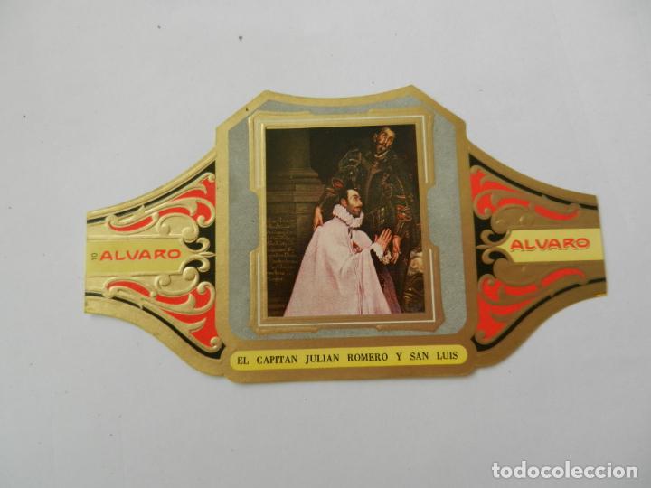 Vitolas de colecci&oacute;n: VITOLA ALVARO-SERIE CUADRO DE PINTORES ESPA&Ntilde;OLES- EL CAPIT&Aacute;N JULIAN ROMERO Y SAN LUIS  - EL GRECO.