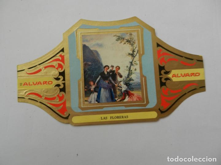 Vitolas de colecci&oacute;n: VITOLA ALVARO-SERIE CUADRO DE PINTORES ESPA&Ntilde;OLES- LAS FLORERAS - GOYA.