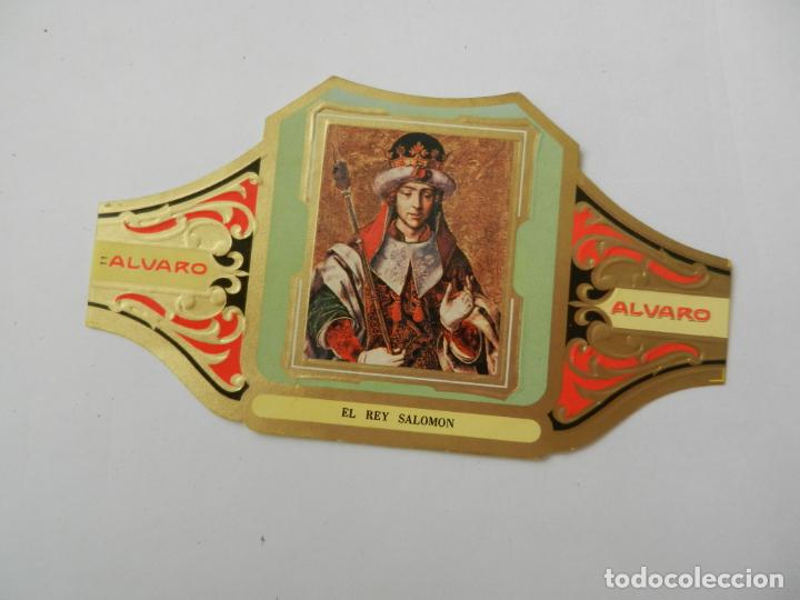 Vitolas de colecci&oacute;n: VITOLA ALVARO-SERIE CUADRO DE PINTORES ESPA&Ntilde;OLES-  EL REY SALOM&Oacute;N  - BERRUGUETE.