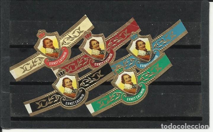 Vitolas de colecci&oacute;n: ERNST CASIMIR-52.-SERIE 205.- 5 VITOLAS.-5 COLORES.COMPLETA