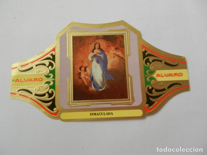 Vitolas de colecci&oacute;n: VITOLA ALVARO-SERIE CUADRO DE PINTORES ESPA&Ntilde;OLES- INMACULADA - MURILLO .