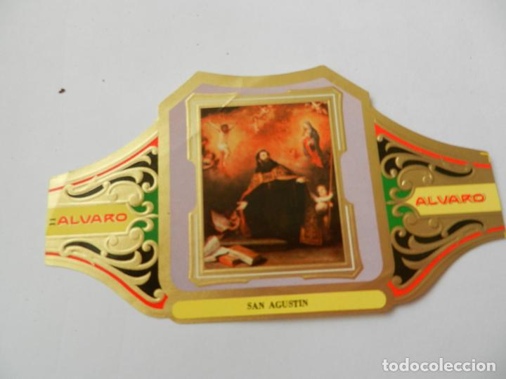 Vitolas de colecci&oacute;n: VITOLA ALVARO-SERIE CUADRO DE PINTORES ESPA&Ntilde;OLES- SAN AGUST&Iacute;N - MURILLO.