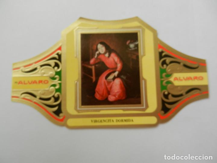 Vitolas de colecci&oacute;n: VITOLA ALVARO-SERIE CUADRO DE PINTORES ESPA&Ntilde;OLES- VIRGENCITA DORMIDA - ZURBAR&Aacute;N.