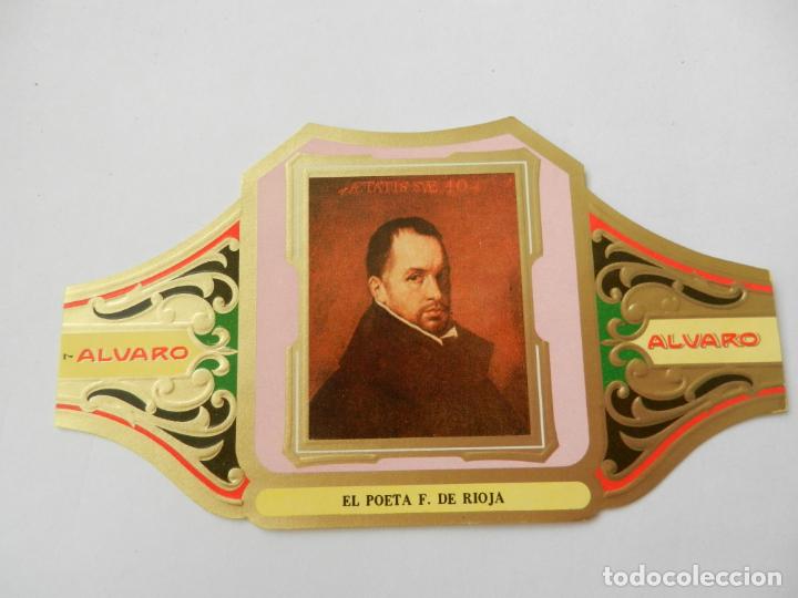 Vitolas de colecci&oacute;n: VITOLA ALVARO-SERIE CUADRO DE PINTORES ESPA&Ntilde;OLES- EL POETA F. DE RIOJA - VELAZQUEZ.