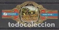 Vitolas de colecci&oacute;n: LUGANO-493.-CARROZAS.-SERIE 19 a.-AZUL 24 VIT. COMPLETA