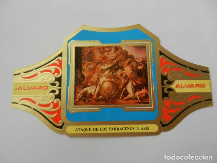 Vitolas de colecci&oacute;n: VITOLA ALVARO - SERIE CUADRO DE PINTORES ESPA&Ntilde;OLES - ATAQUE DE LOS SARRACENOS A ASIS - VALDES LEAL