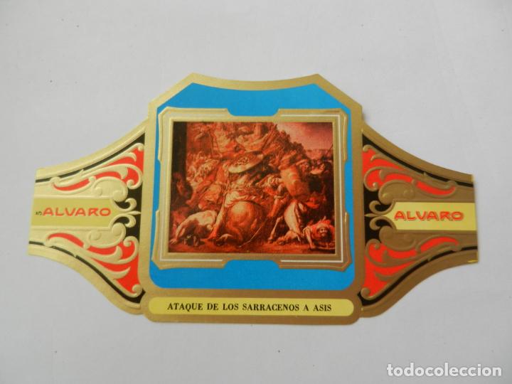 Vitolas de colecci&oacute;n: VITOLA ALVARO - SERIE CUADRO DE PINTORES ESPA&Ntilde;OLES - ATAQUE DE LOS SARRACENOS A ASIS - VALDES LEAL