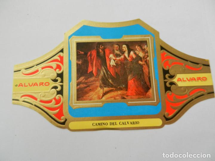Vitolas de colecci&oacute;n: VITOLA ALVARO - SERIE CUADRO DE PINTORES ESPA&Ntilde;OLES - CAMINO DEL CALVARIO - VALDES LEAL