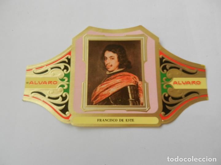 Vitolas de colecci&oacute;n: VITOLA ALVARO - SERIE CUADRO DE PINTORES ESPA&Ntilde;OLES - FRANCISCO DE ESTE - VELAZQUEZ