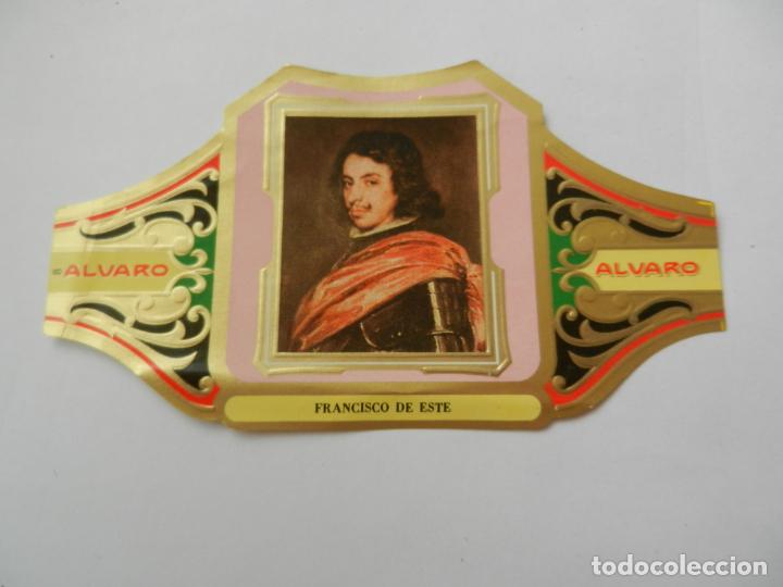 Vitolas de colecci&oacute;n: VITOLA ALVARO - SERIE CUADRO DE PINTORES ESPA&Ntilde;OLES - FRANCISCO DE ESTE - VELAZQUEZ