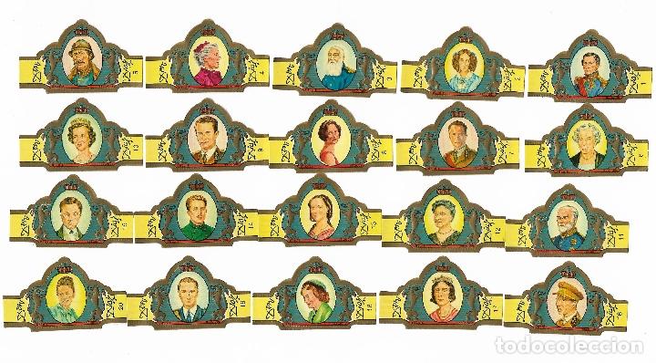 Vitolas de colecci&oacute;n: DON DIAZ - SERIE DINASTIA Y REYES DE BELGICA - SERIE COMPLETA 20 VITOLAS
