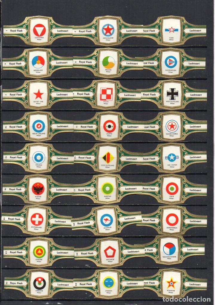 Vitolas de colecci&oacute;n: Vijosefa. Serie Royal Flush, Emblemas de la Aviaci&oacute;n. 55 vitolas.
