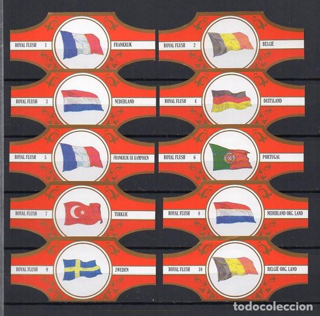 Vitolas de colecci&oacute;n: Vitolas. Serie Royal Flush - Eurocopa 2000, 10 vitolas.