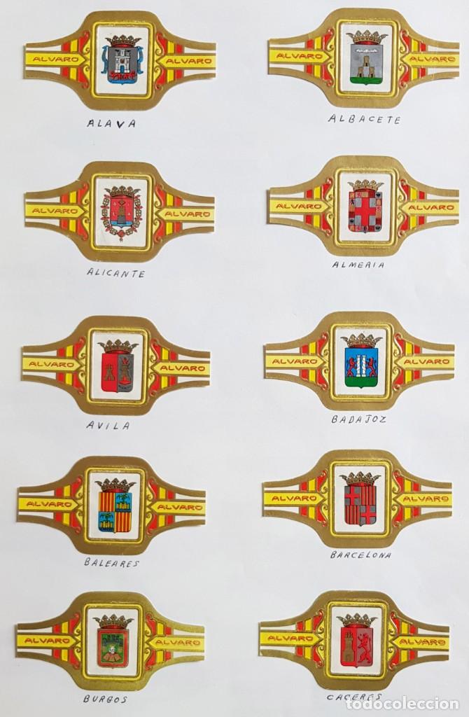 Vitolas de colecci&oacute;n: 57 VITOLAS ALVARO SERIE ESCUDOS PROVINCIAS ESPA&Ntilde;OLAS COMPLETA