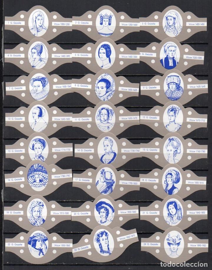 Vitolas de colecci&oacute;n: Vitolas. Serie Gezelle - Tocados Femeninos, 24 vitolas.