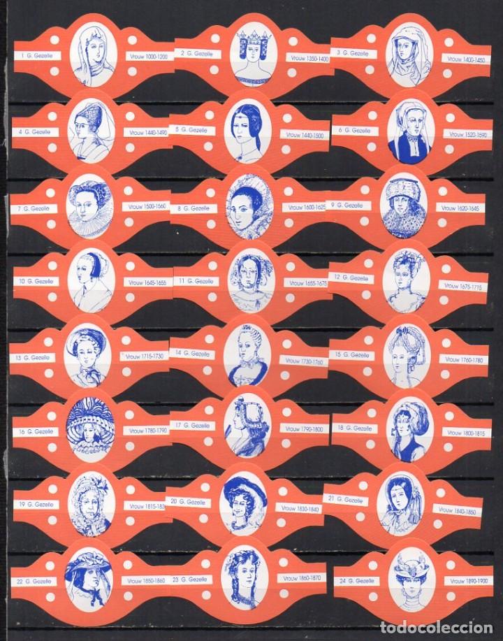 Vitolas de colecci&oacute;n: Vitolas. Serie Gezelle - Tocados Femeninos, 24 vitolas.