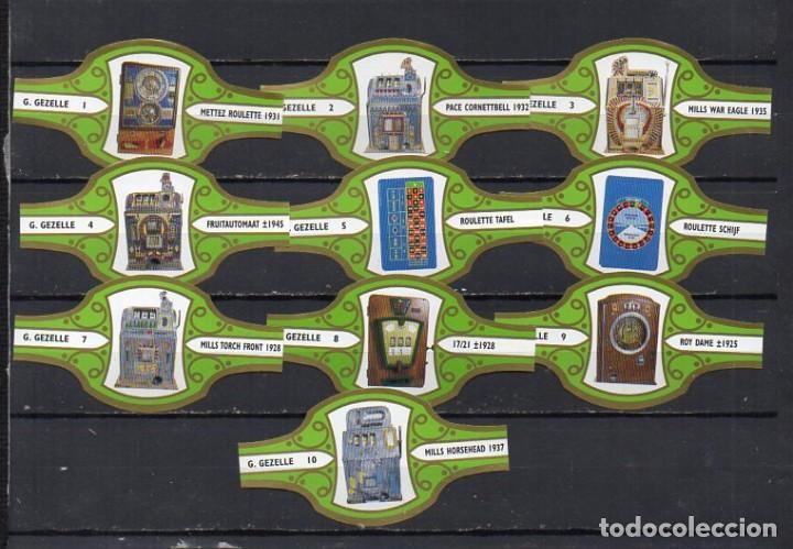 Vitolas de colecci&oacute;n: Vitolas. Serie Gezelle - M&aacute;quinas Tragaperras Antiguas, 10 vitolas.