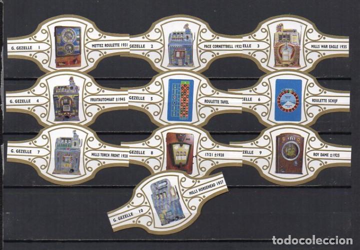 Vitolas de colecci&oacute;n: Vitolas. Serie Gezelle - M&aacute;quinas Tragaperras Antiguas, 10 vitolas.