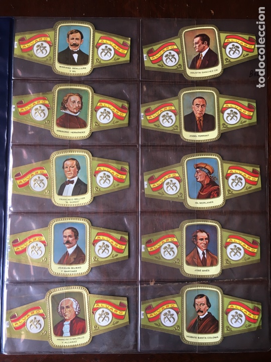 Vitolas de colecci&oacute;n: Vitolas Alvaro Serie escultores