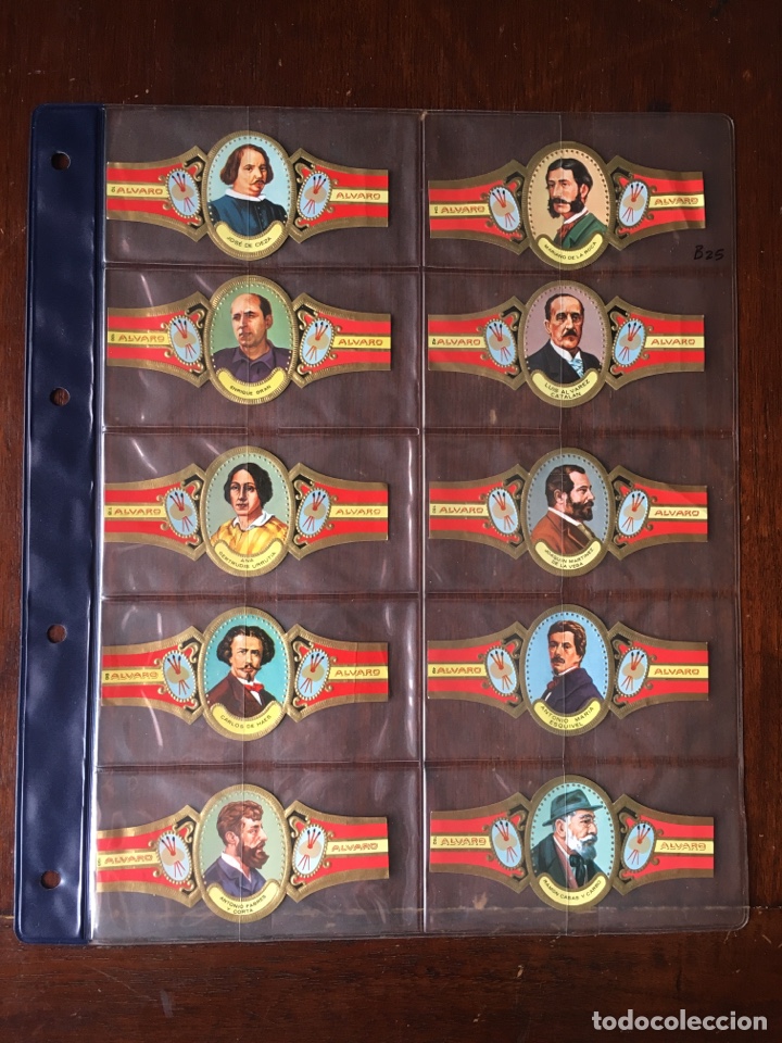 Vitolas de colecci&oacute;n: 10 Vitolas Alvaro Serie Pintores