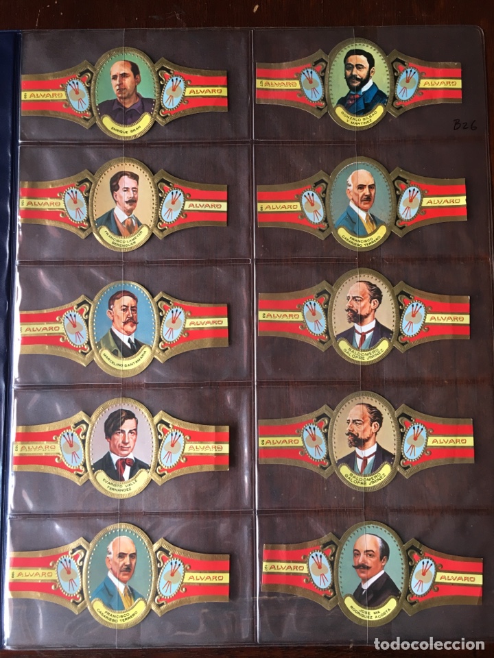 Vitolas de colecci&oacute;n: Vitolas Alvaro Serie Pintores surtido