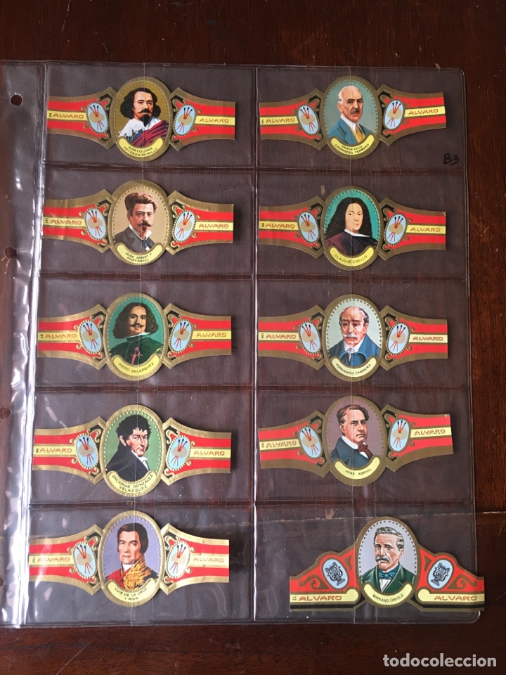 Vitolas de colecci&oacute;n: Vitolas Alvaro serie Pintores y m&uacute;sicos Mariano Obiols Barcelona
