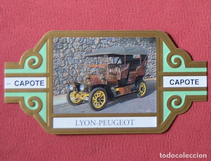 Vitolas de colecci&oacute;n: CAPOTE - COLECCION COCHES ANTIGUOS - N&ordm; 1 - LYON PEUGEOT