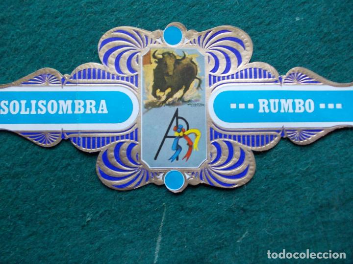 Collection cigar bands: VITOLA SOLISOMBRA RUMBO SERIE TAURINA N&ordm; 3 ANTONIO PEREZ DE SAN FERNANDO