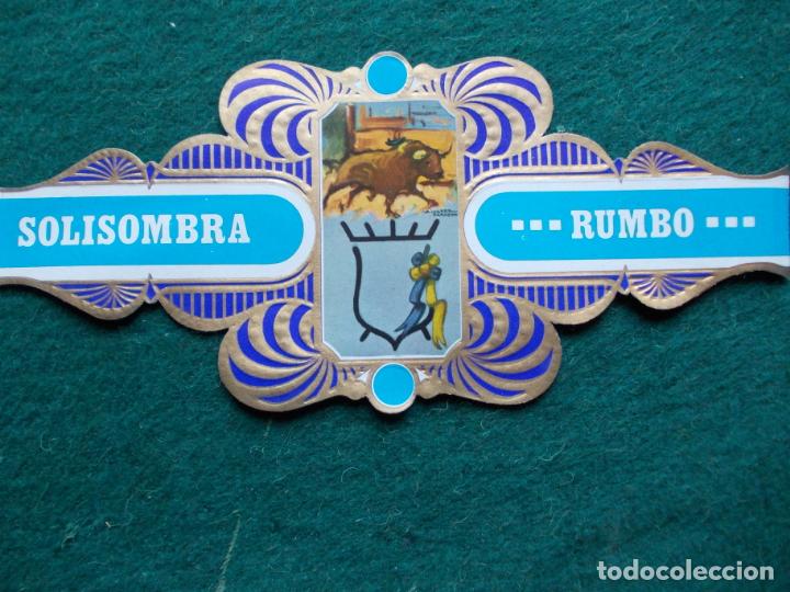 Collection cigar bands: VITOLA SOLISOMBRA RUMBO SERIE TAURINA N&ordm; 6